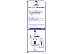 Keco PumpOut Systems Operating Instructions Decal