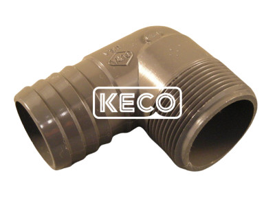 Hose Barb x Male Thread 90°